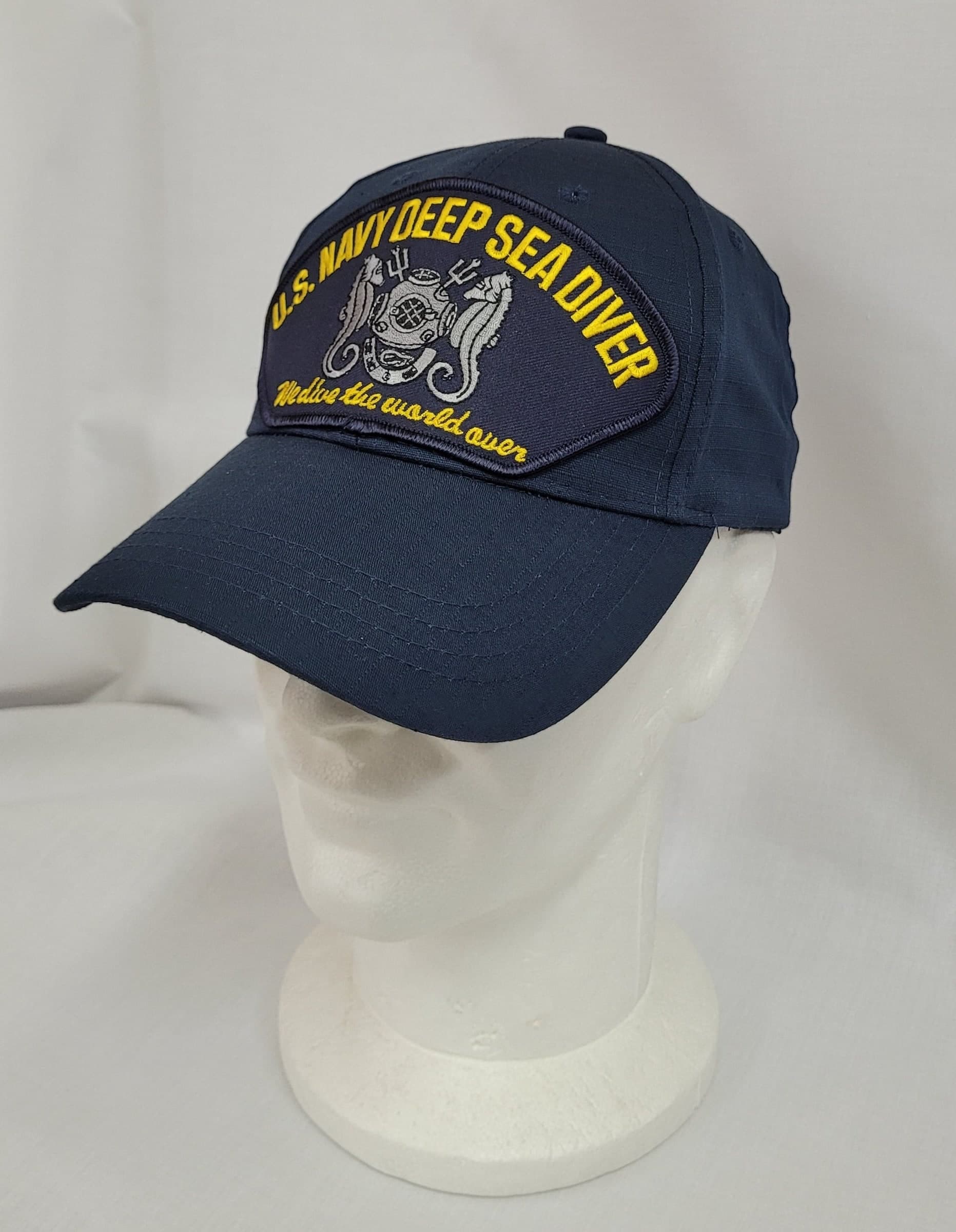 Cappello US Navy Deep Sea Diver blu - 2