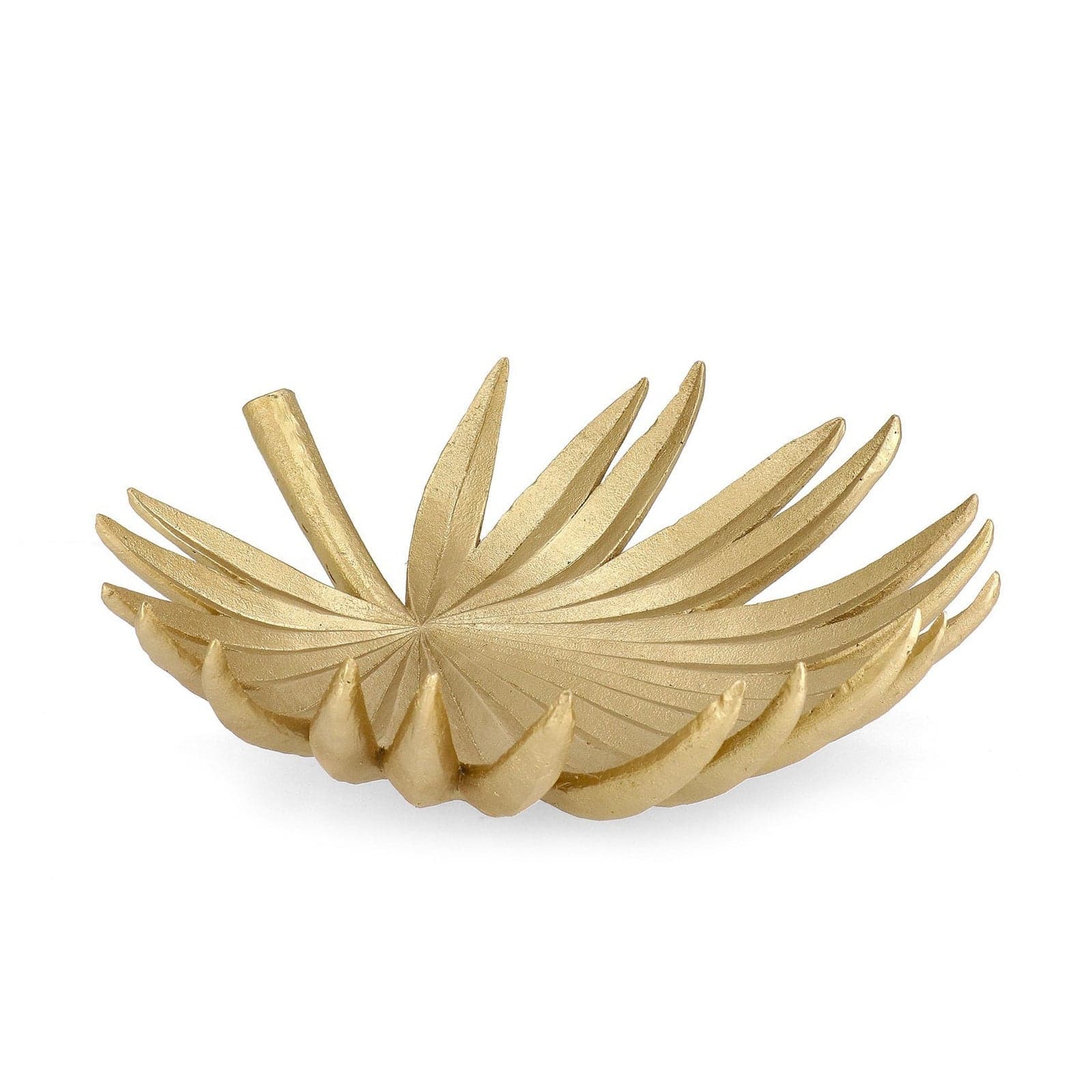 Vassoio a forma di foglia "Palong", in Poliresina, centrotavola decorativo, da 40x36 cm in Soprammobili Decor Space - Altamura, commercioVirtuoso.it