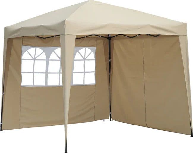 Telo di ricambio laterale per Gazebo pieghevole con finestre in tessuto Oxford 600D Beige in Gazebo Decor Space - Altamura, commercioVirtuoso.it