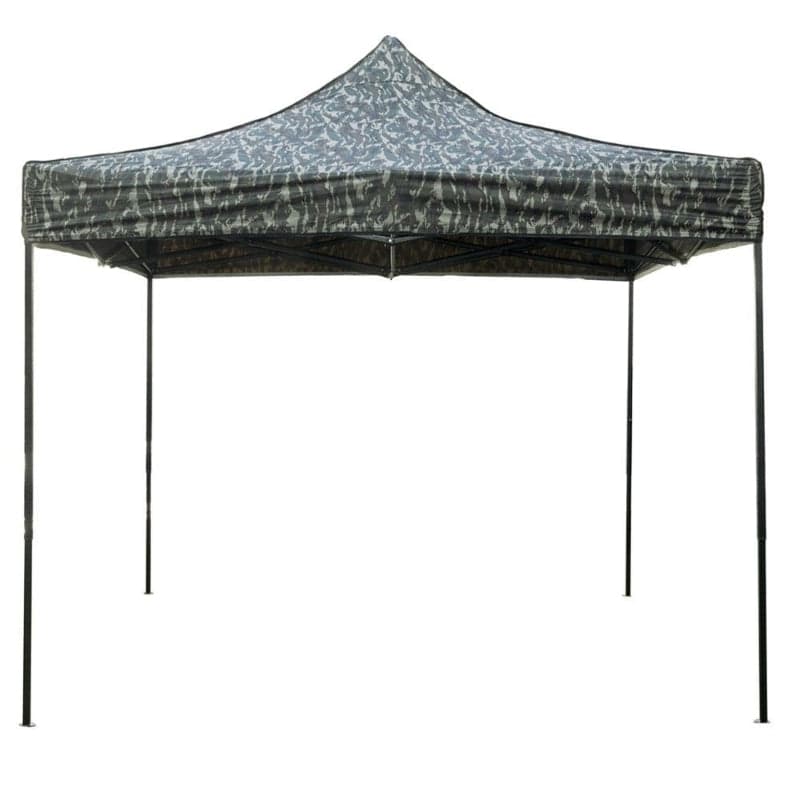 Gazebo pieghevole apertura a fisarmonica per campeggio, sagre ed eventi professionale 3 x 3 mt Mimetico in Gazebo Decor Space - Altamura, commercioVirtuoso.it