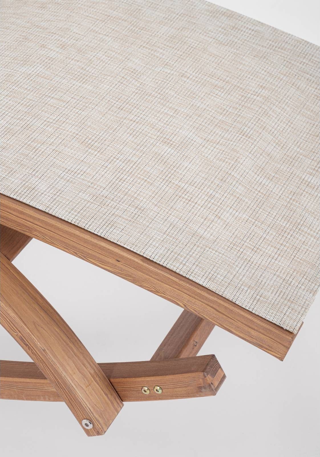 Sedia a dondolo "Noes" chaise longue, struttura in legno, con poggiatesta, seduta comoda in Sedie per tavolo da giardino Decor Space - Altamura, commercioVirtuoso.it