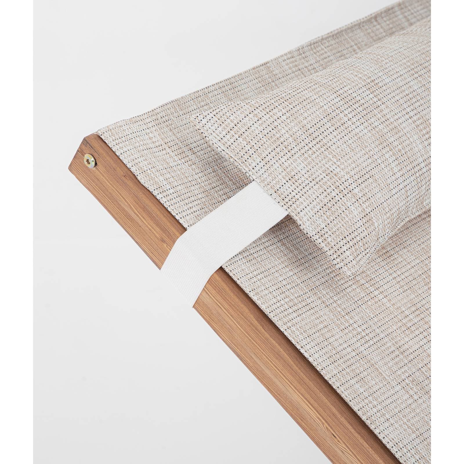 Sedia a dondolo "Noes" chaise longue, struttura in legno, con poggiatesta, seduta comoda in Sedie per tavolo da giardino Decor Space - Altamura, commercioVirtuoso.it