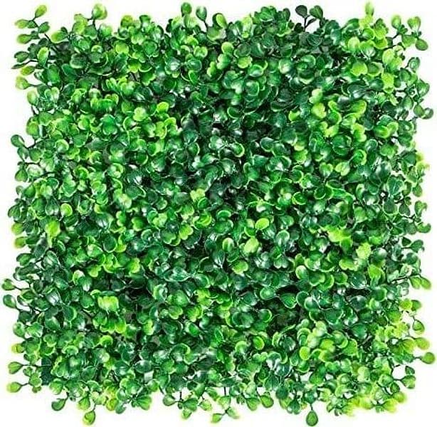 Siepe artificiale per parete sempreverde verticale "Bosso" da intero ed esterno 1 x 1 mt in Piante artificiali Decor Space - Altamura, commercioVirtuoso.it