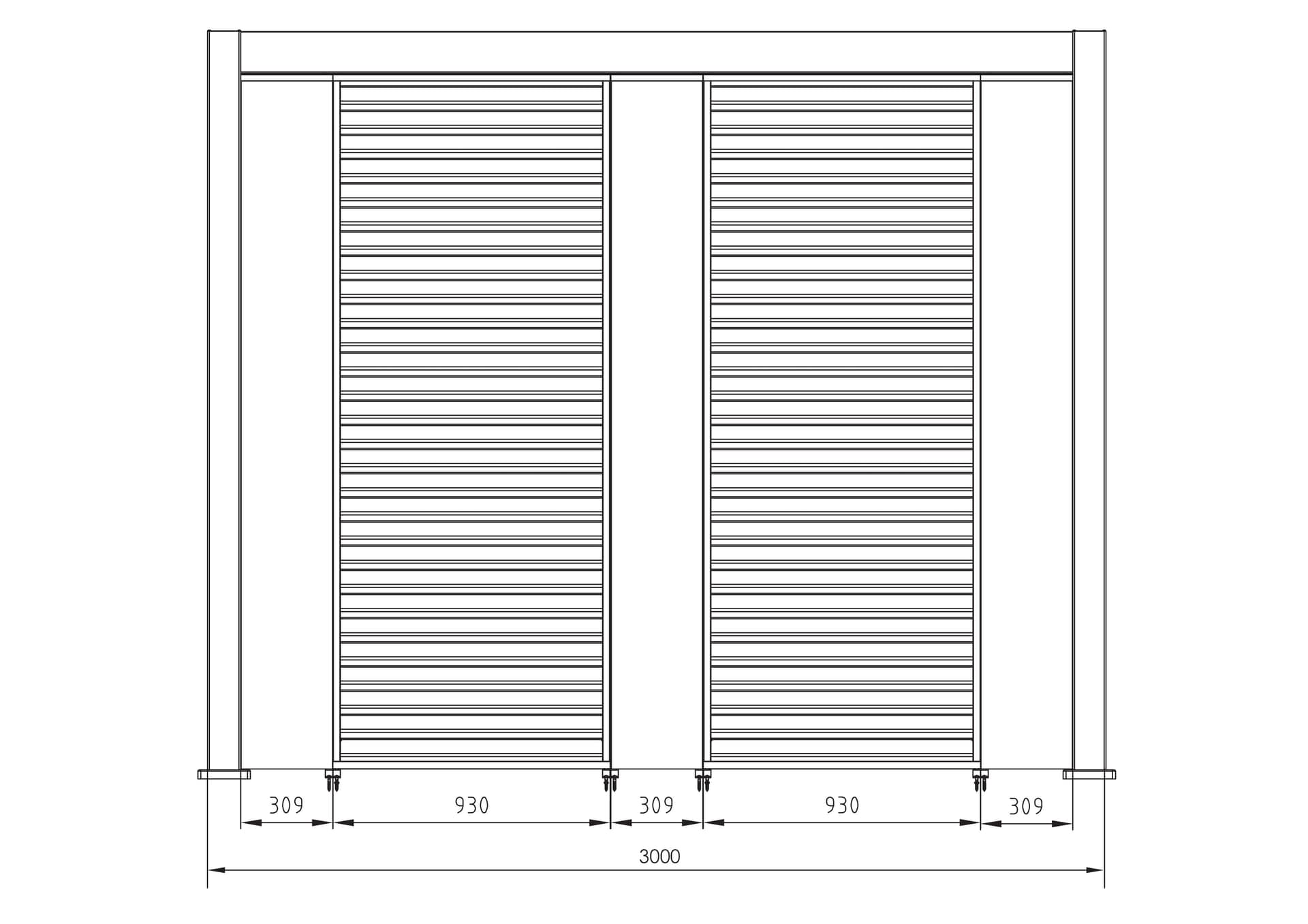 Frangisole laterale per pergola Bioclimatica con struttura in alluminio in Gazebo Decor Space - Altamura, commercioVirtuoso.it