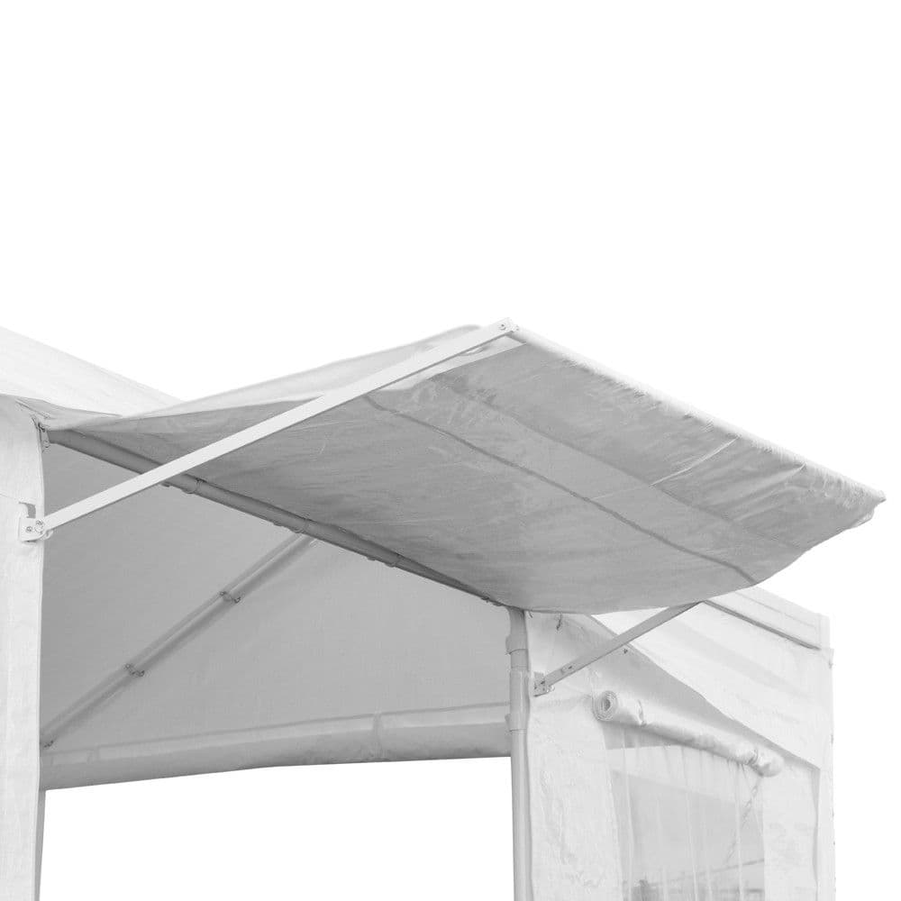 Gazebo per auto "Carport" con teli laterali pali in acciaio 3 x 6 mt garage da giardino in Gazebo Decor Space - Altamura, commercioVirtuoso.it