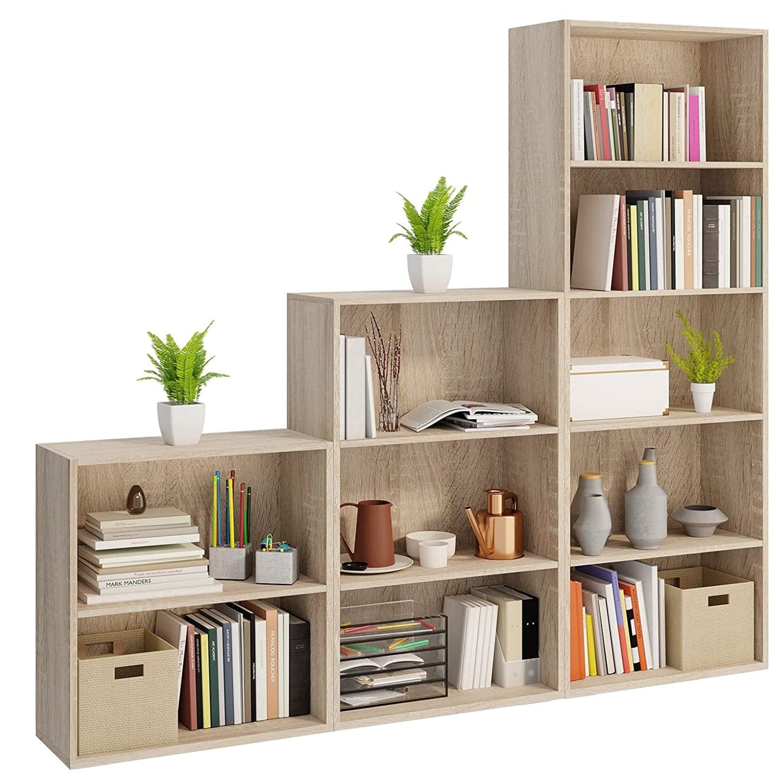 Libreria in legno melaminico per ufficio e cameretta arredamento da interno in Librerie Decor Space - Altamura, commercioVirtuoso.it