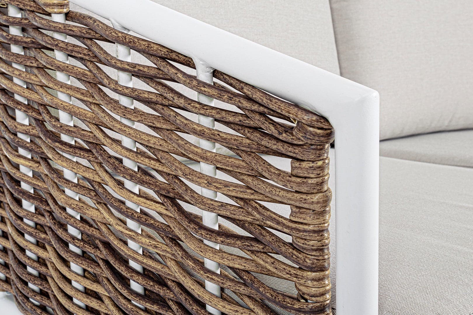 Salottino "Maribela" a 5 posti, con divanetto e poltrone, struttura in alluminio, cuscini comodi in Set di mobili Decor Space - Altamura, commercioVirtuoso.it