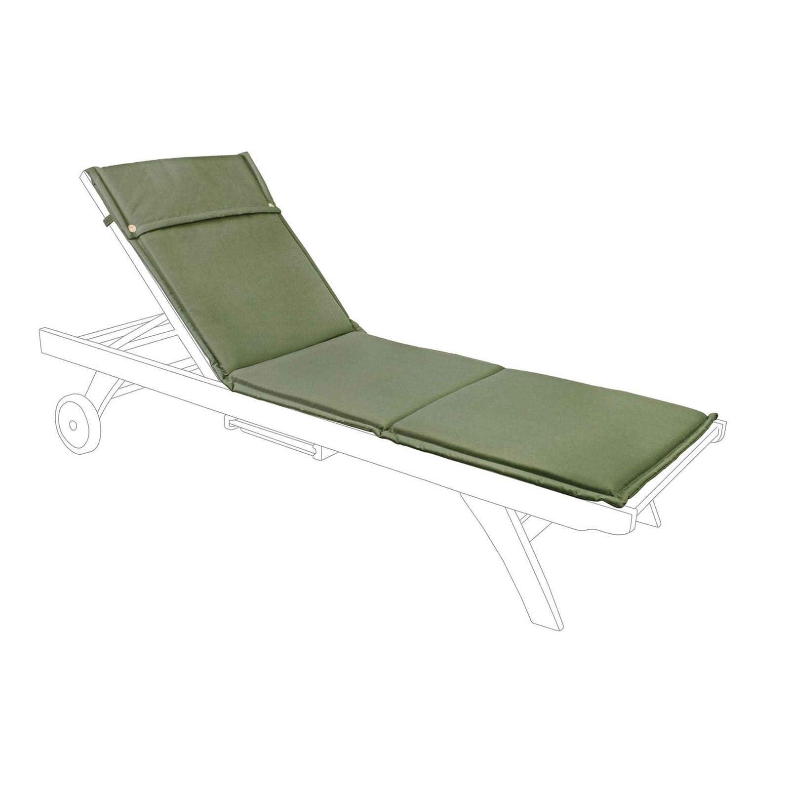 Cuscino per lettino e sdraio da esterno, sfoderabile ed idrorepellente, 190 x 62 cm - 29