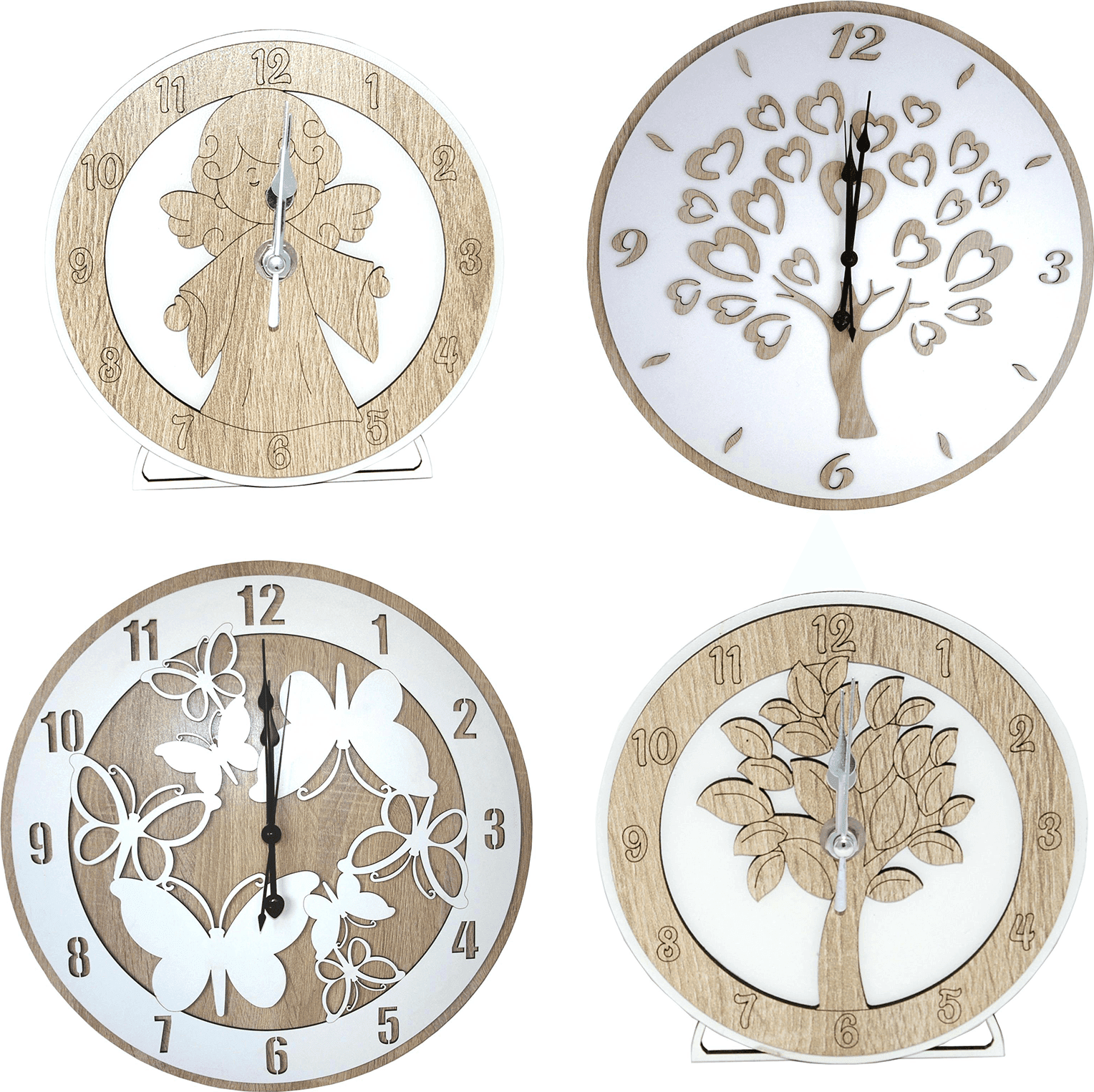Orologio da parete personalizzabile idea regalo per bomboniera e cerimonia con taglio laser in Orologi da parete Decor Space - Altamura, commercioVirtuoso.it