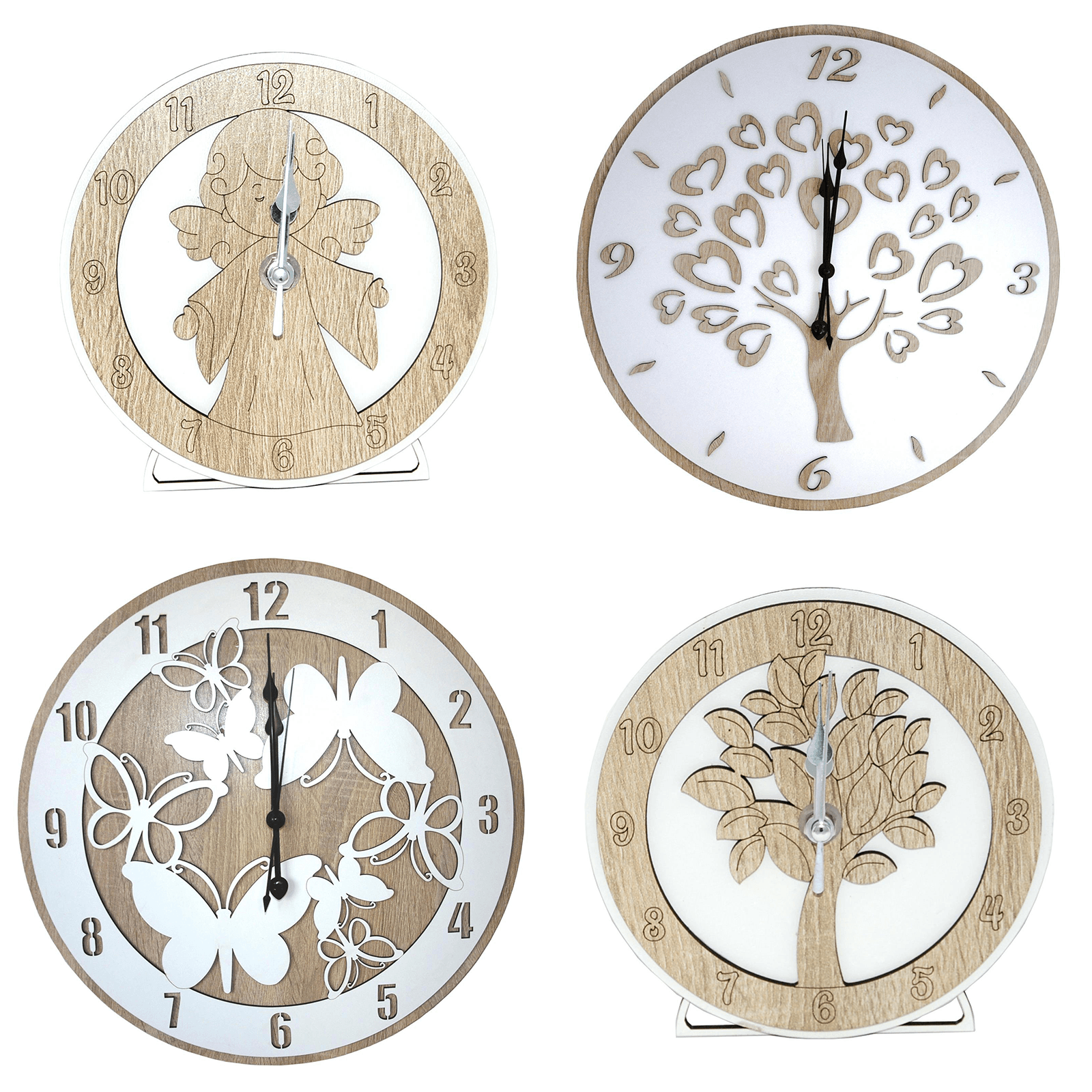 Orologio da parete personalizzabile idea regalo per bomboniera e cerimonia con taglio laser in Orologi da parete Decor Space - Altamura, commercioVirtuoso.it