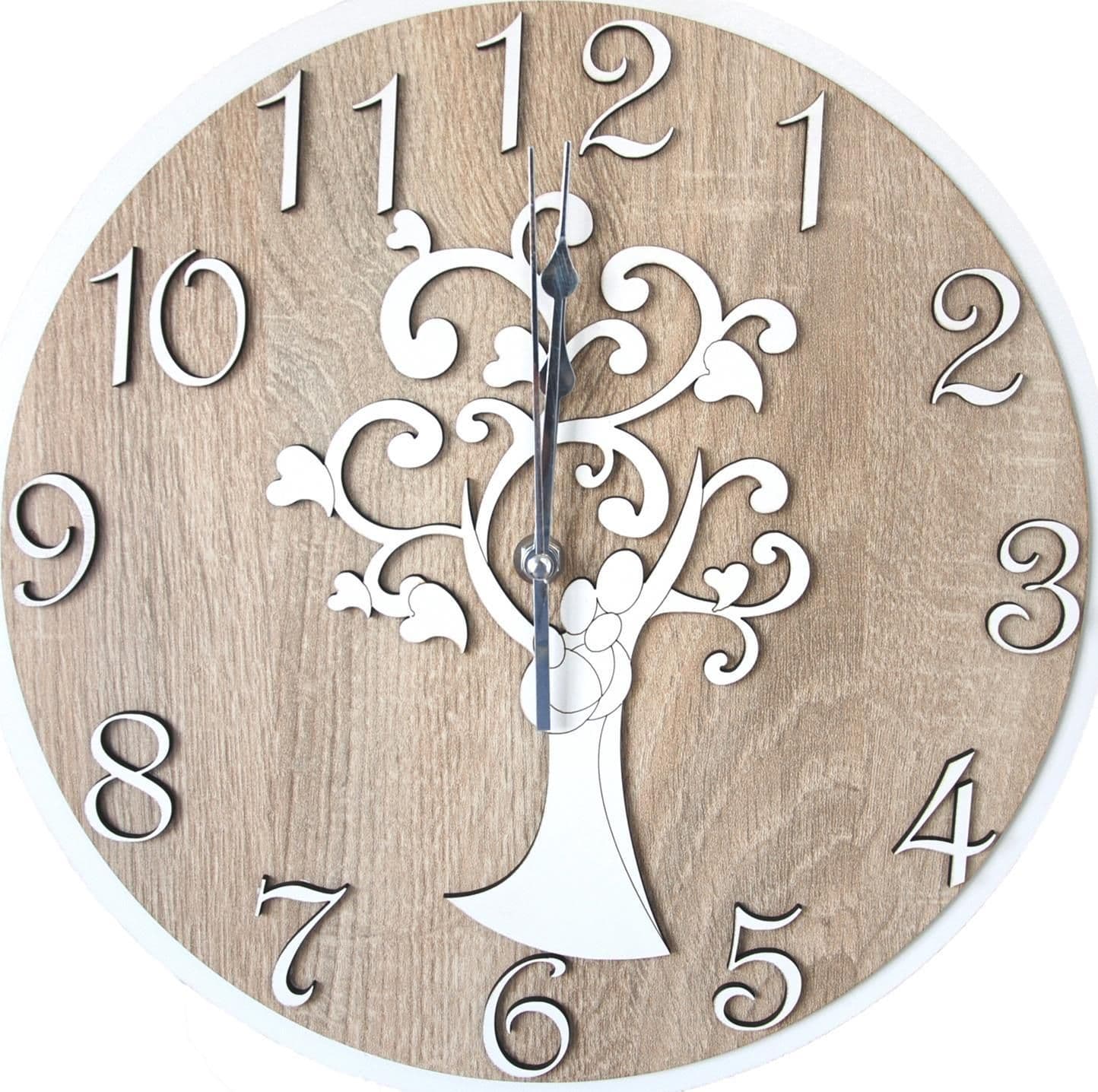 Orologio da parete personalizzabile idea regalo per bomboniera e cerimonia con taglio laser - 23