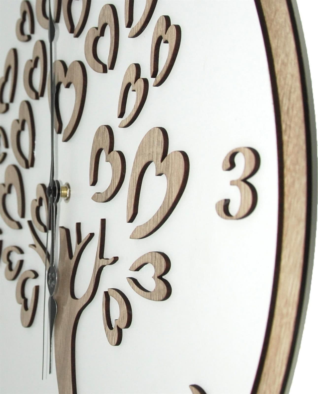 Orologio da parete personalizzabile idea regalo per bomboniera e cerimonia con taglio laser - 27