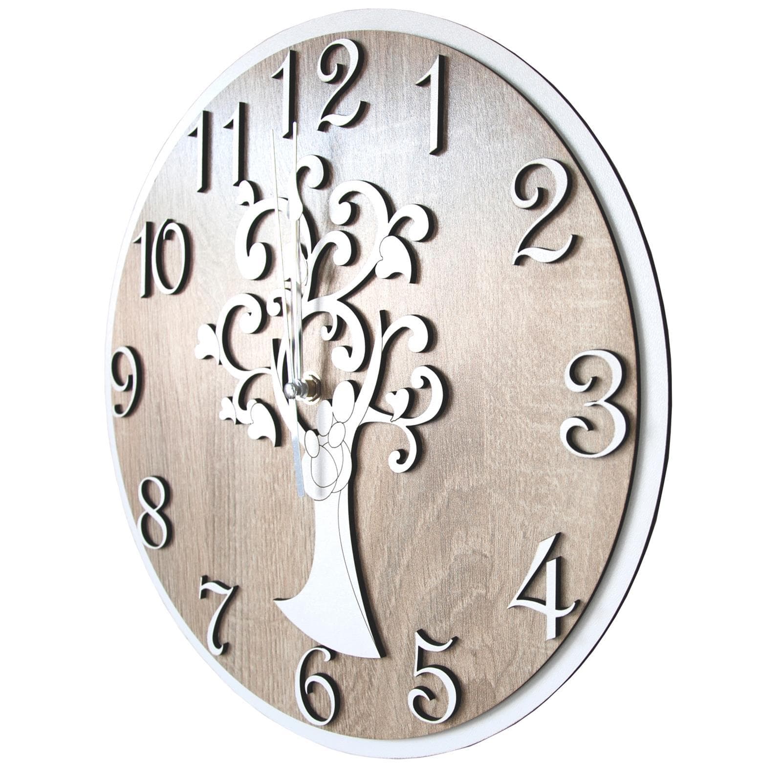 Orologio da parete personalizzabile idea regalo per bomboniera e cerimonia con taglio laser in Orologi da parete Decor Space - Altamura, commercioVirtuoso.it