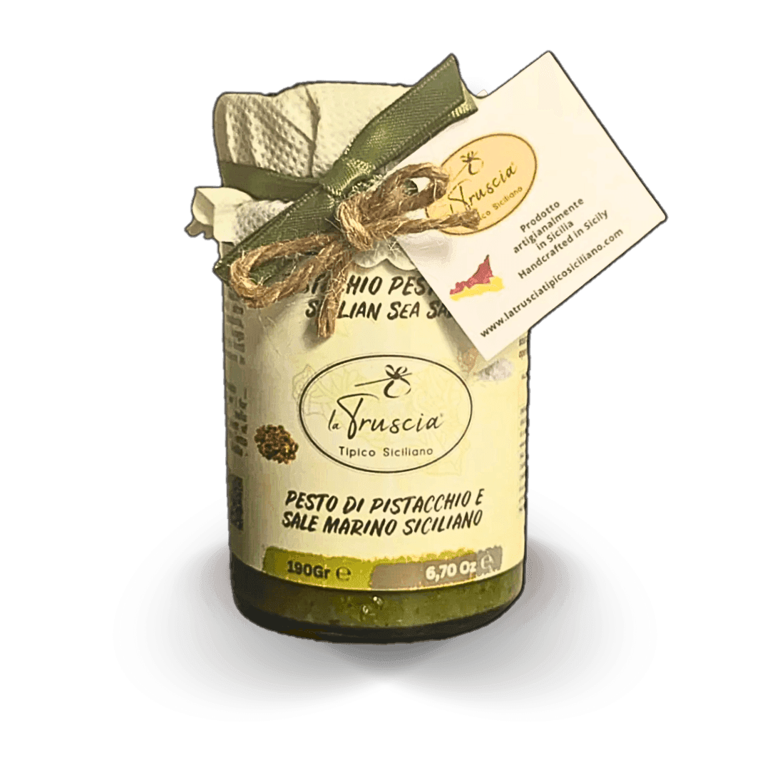 Pesto di Pistacchio al 60% con Pistacchio di Sicilia e Sale Marino di Sicilia - 2