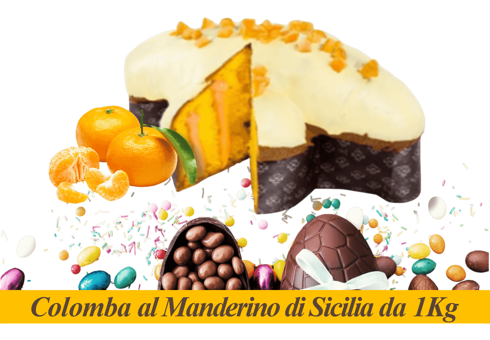 Colomba Artigianale con Crema di Mandarino Di Sicilia in Colombe pasquali La Truscia Tipico Siciliano - Messina, commercioVirtuoso.it