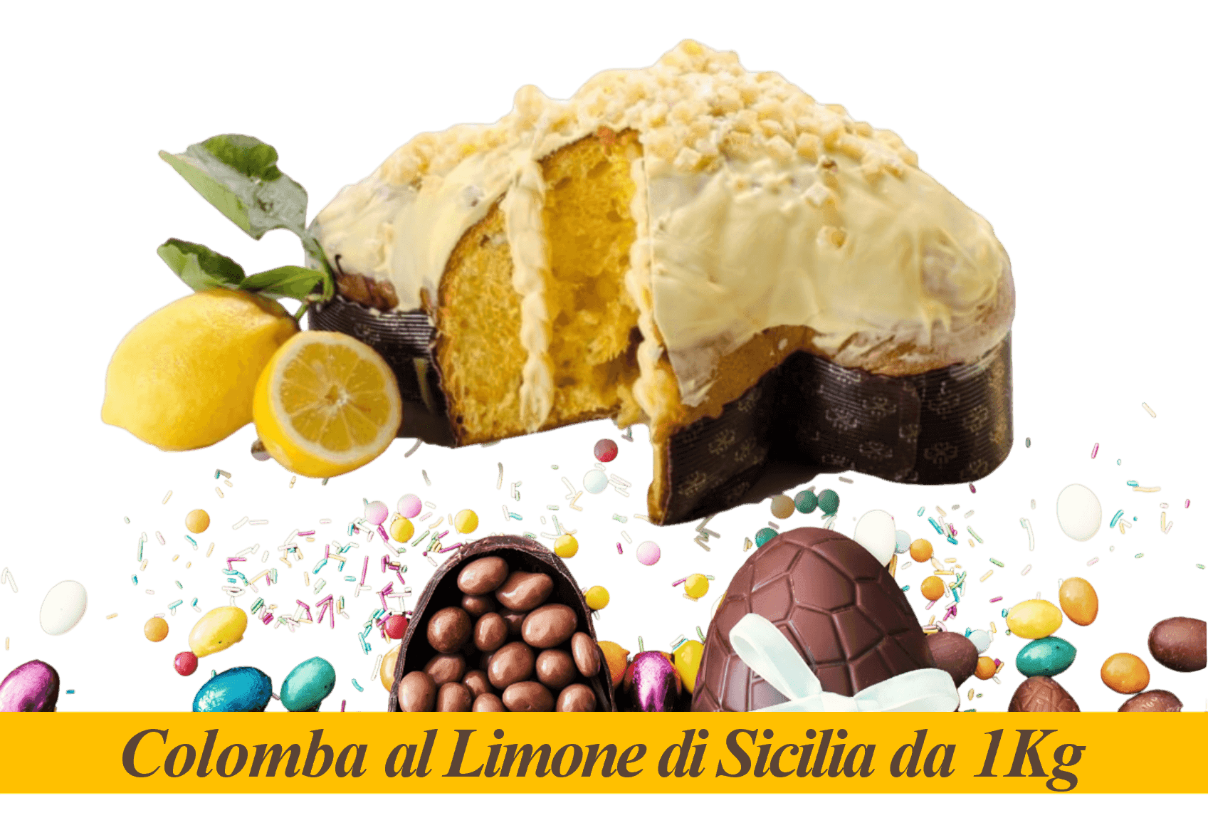 Colomba Artigianale con Crema di Limone  Di Sicilia in Colombe pasquali La Truscia Tipico Siciliano - Messina, commercioVirtuoso.it