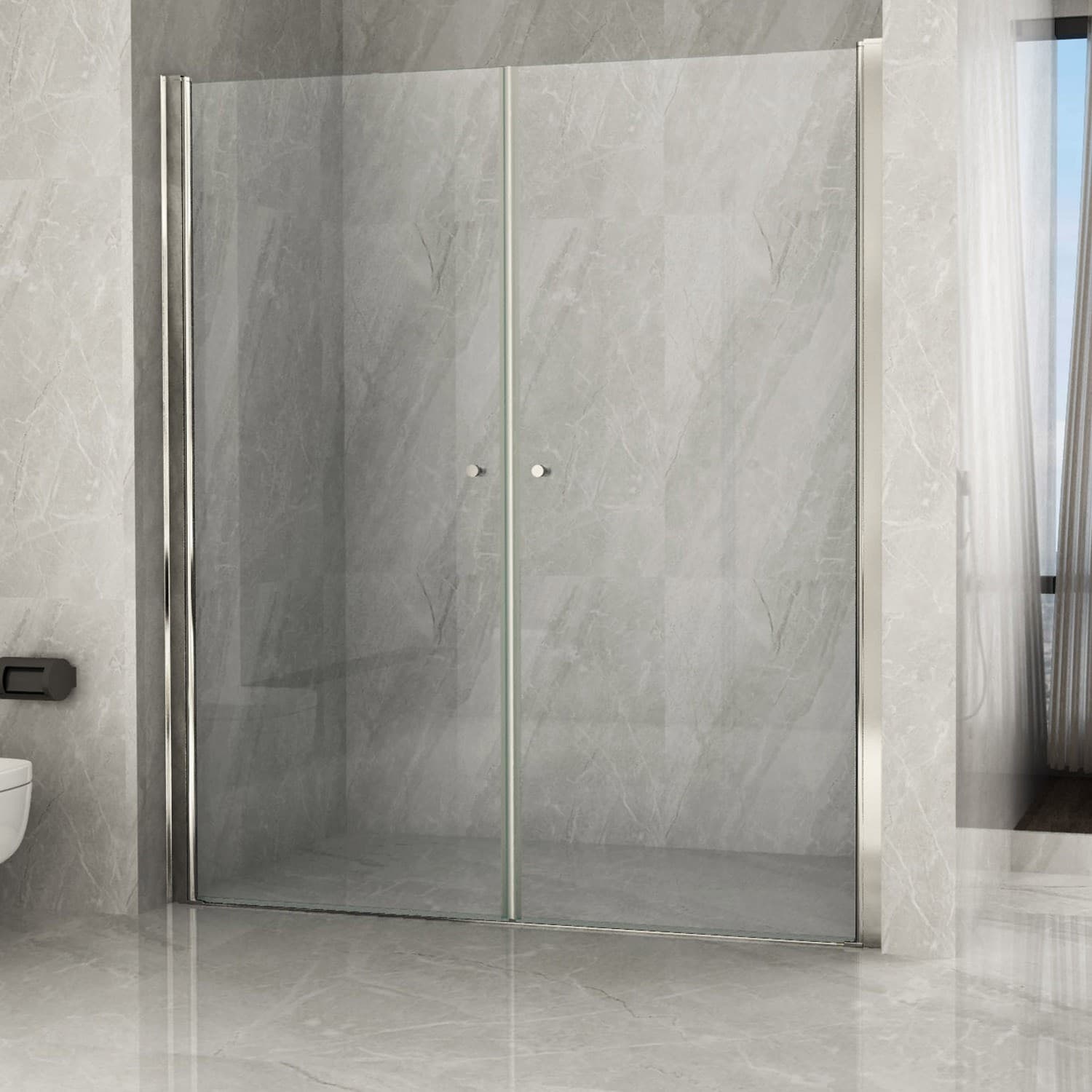 Doppia Porta Doccia Battente interna ed esterna Trasparente 8mm H195 MAGIC Fai da te/Attrezzature per cucine e bagni/Attrezzature per bagni/Docce e componenti doccia/Box doccia StileBagno - Roma, Commerciovirtuoso.it