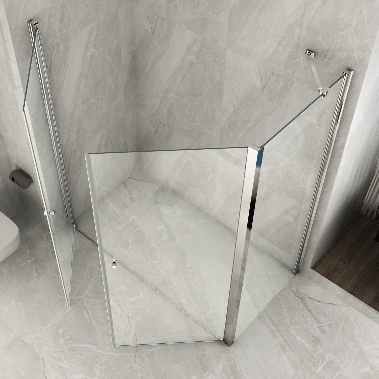 Box Doccia 2 lati Doppia Porta Battente interna ed esterna Trasparente 8mm H195 MAGIC Maxi Fai da te/Attrezzature per cucine e bagni/Attrezzature per bagni/Docce e componenti doccia/Box doccia StileBagno - Roma, Commerciovirtuoso.it