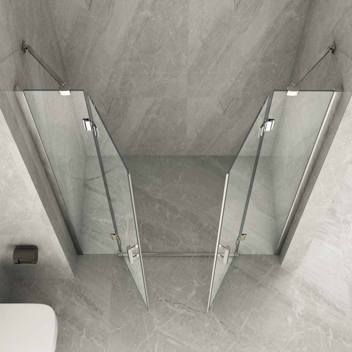 Porta Doccia Battente doppia Trasparente 8mm H195 AMANDA Fai da te/Attrezzature per cucine e bagni/Attrezzature per bagni/Docce e componenti doccia/Box doccia StileBagno - Roma, Commerciovirtuoso.it
