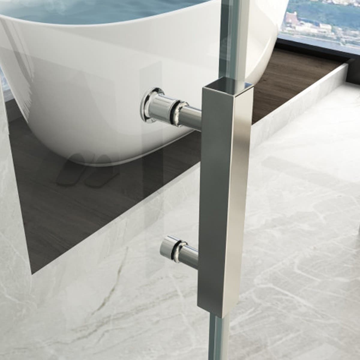 Porta Doccia Battente doppia Trasparente 8mm H195 AMANDA Fai da te/Attrezzature per cucine e bagni/Attrezzature per bagni/Docce e componenti doccia/Box doccia StileBagno - Roma, Commerciovirtuoso.it
