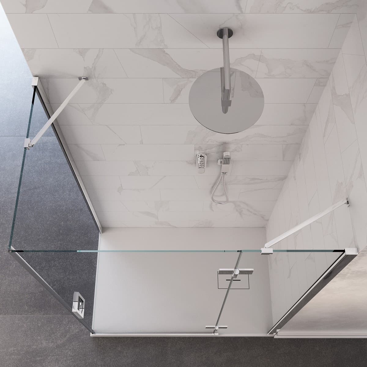 Box Doccia 2 lati Battente Trasparente Anticalcare 8mm H195 Regina Fai da te/Attrezzature per cucine e bagni/Attrezzature per bagni/Docce e componenti doccia/Box doccia StileBagno - Roma, Commerciovirtuoso.it