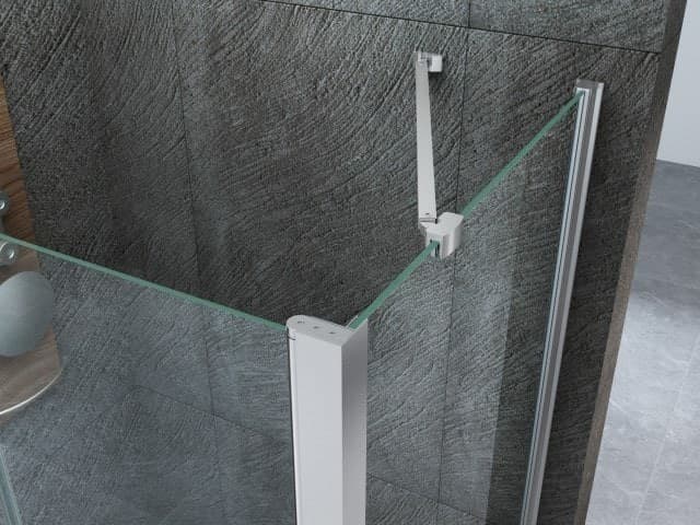 Box Doccia 2 lati Saloon apertura esterna e interna Trasparente 8mm H195 IRIS - 7
