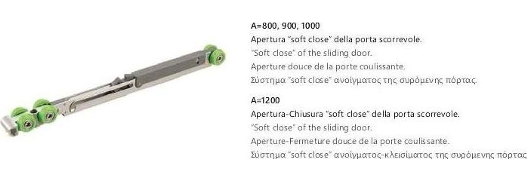Box Doccia 2 lati Scorrevole Trasparente Anticalcare 8mm H200 SANTORINI 100 Cromo - 5