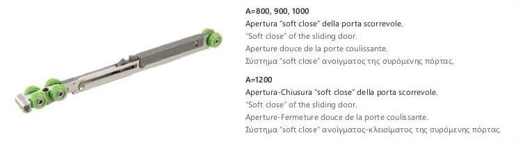Box Doccia 2 lati Scorrevole Trasparente Anticalcare 8mm H200 SANTORINI 100 Cromo - 5