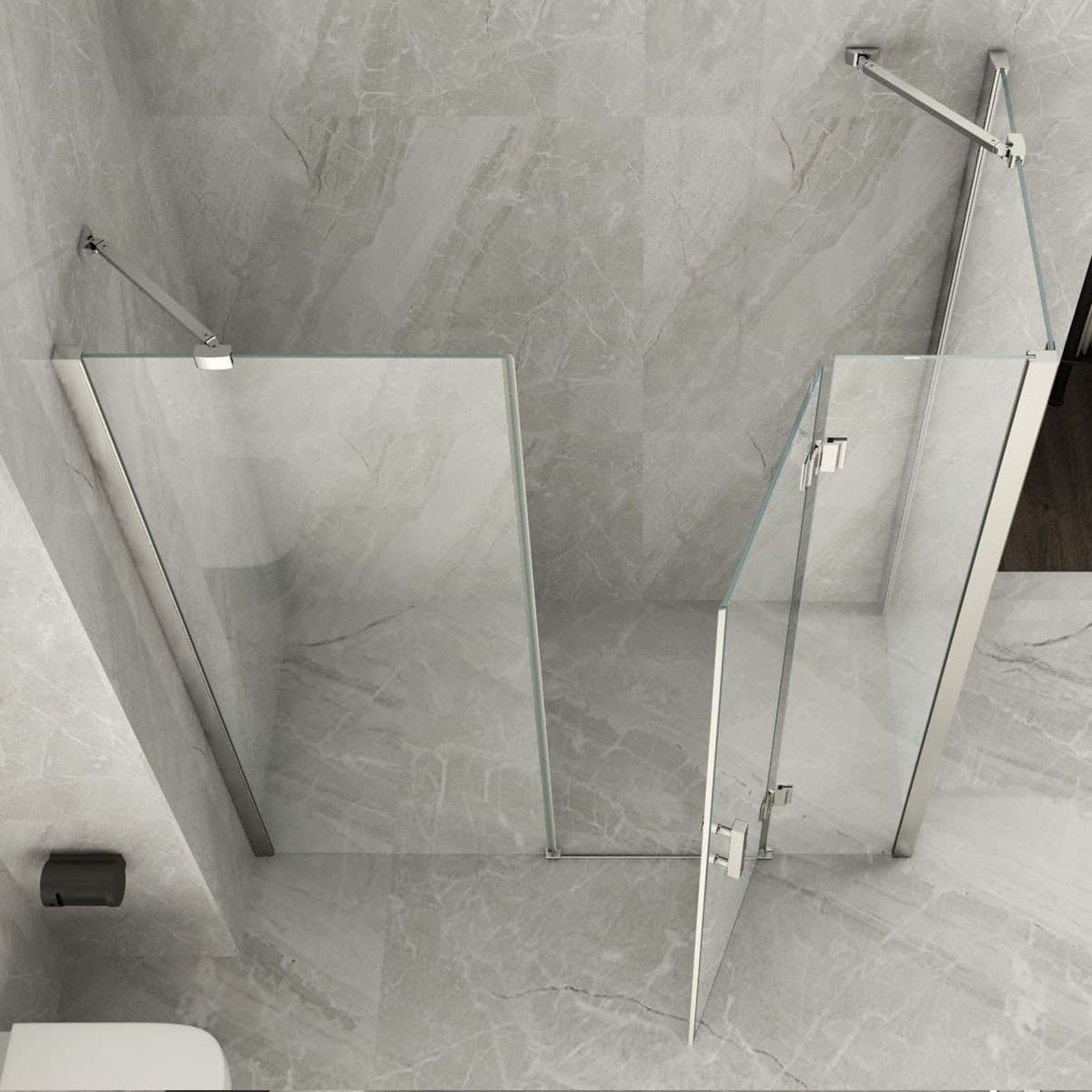 Box Doccia 2 lati Battente Trasparente 8mm H195 AMANDA Maxi Fai da te/Attrezzature per cucine e bagni/Attrezzature per bagni/Docce e componenti doccia/Box doccia StileBagno - Roma, Commerciovirtuoso.it