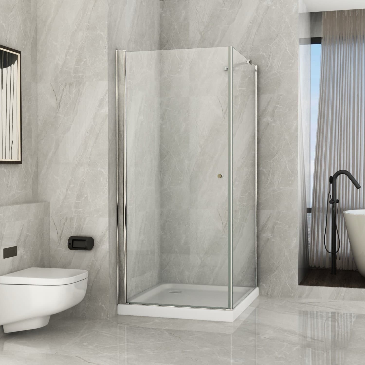 Box Doccia 2 lati Porta Battente totale Trasparente 8mm H195 MAGIC Fai da te/Attrezzature per cucine e bagni/Attrezzature per bagni/Docce e componenti doccia/Box doccia StileBagno - Roma, Commerciovirtuoso.it