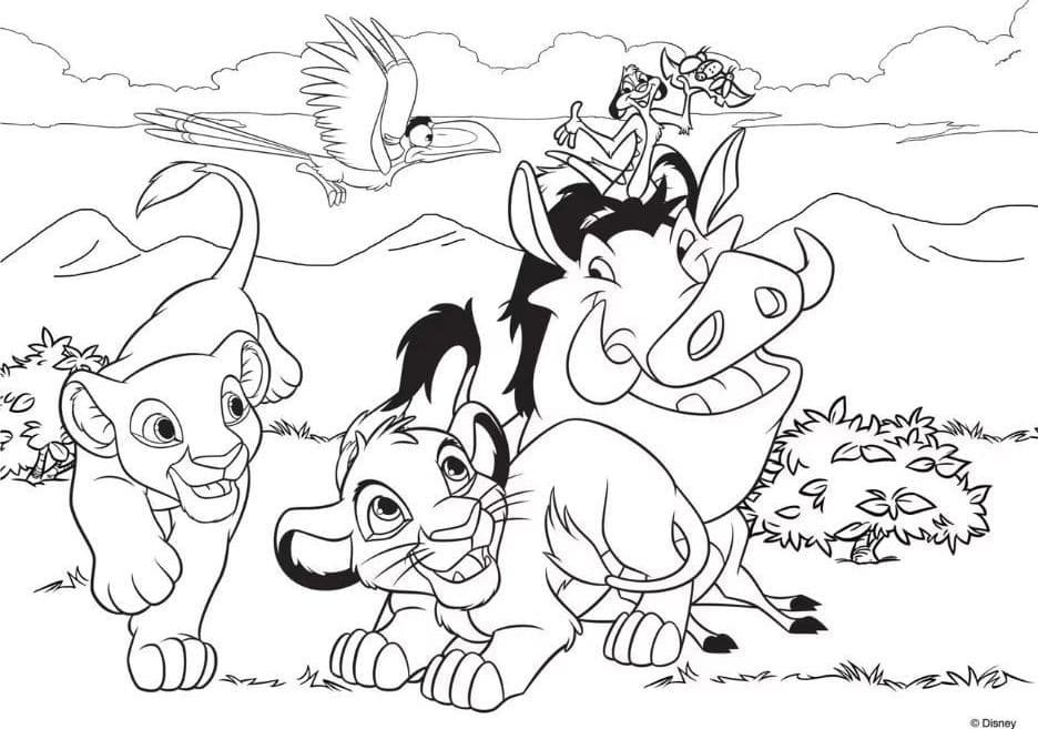 DISNEY PUZZLE RE LEONE THE LION KING 24 PEZZI DIM 70X50 CM MAXI PUZZLE 2 IN 1 - 3
