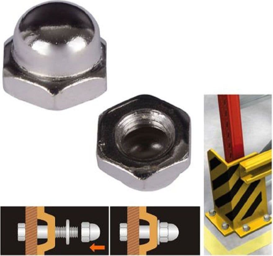 SET 26 PZ DADO DADI CIECHI ESAGONALI M6 SERRAGGIO 6MM PER CHIAVE ESAGONALE 94918 - 2