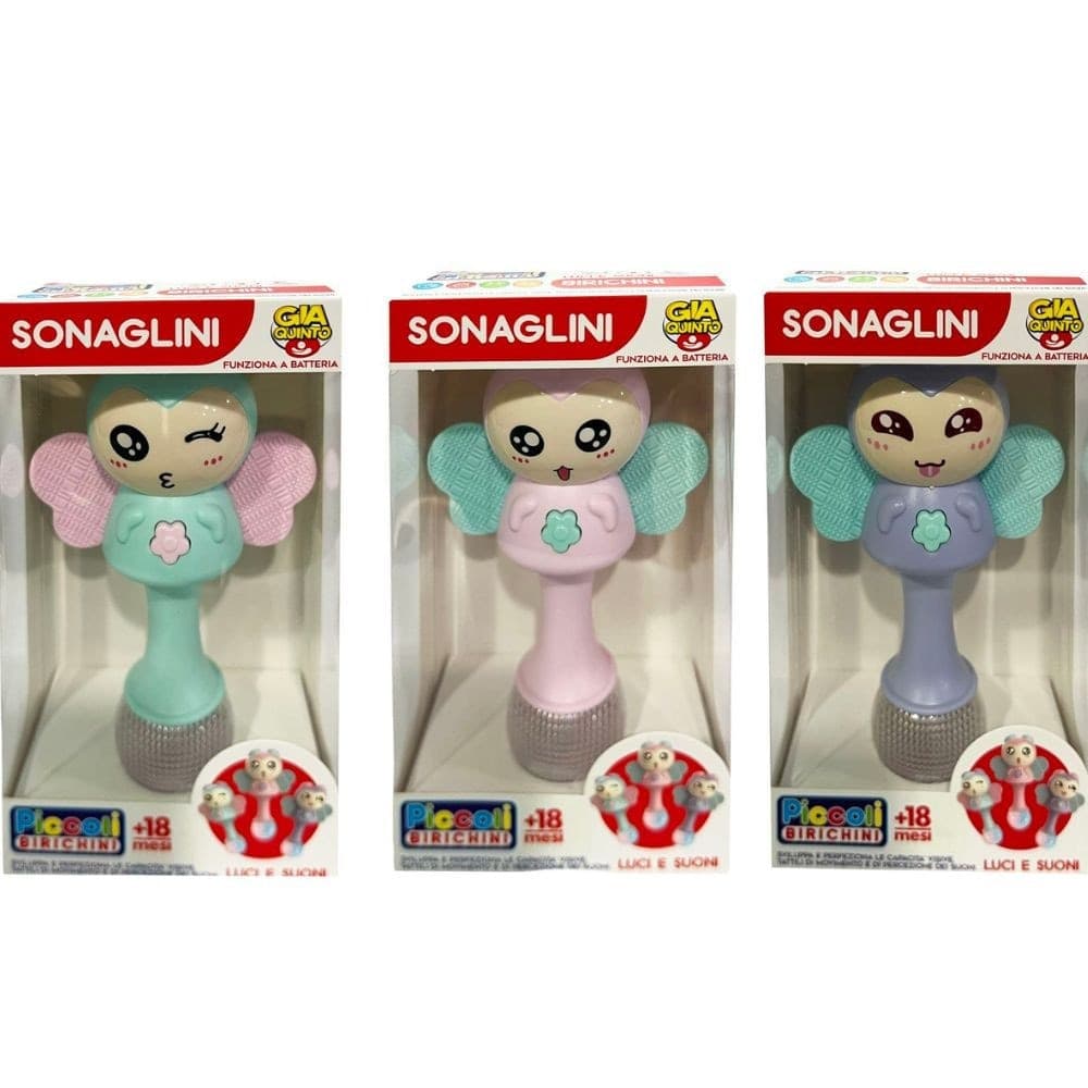 Sonagli e anelli di peluches per neonati