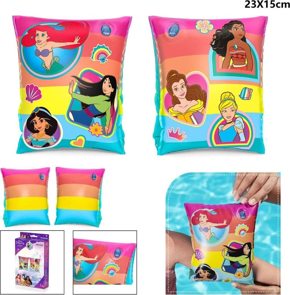 BRACCIOLI PER IL MARE DA PRINCIPESSA PER BAMBINE SPIAGGIA PISCINA NUOTO 23X15 CM - 6