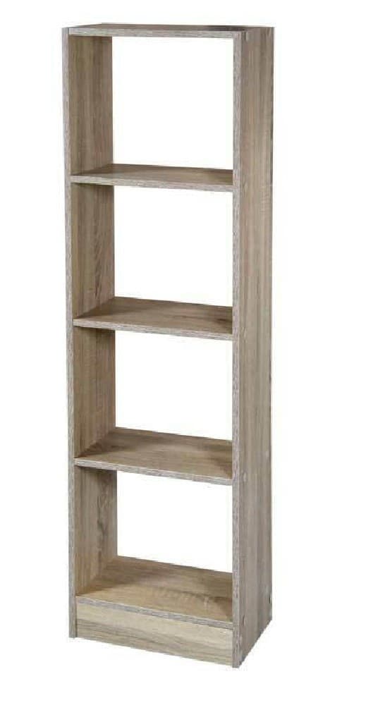 MOBILE LIBRERIA GAIA SCAFFALE 4 RIPIANI IN LEGNO COLOR ROVERE 40X24X137CM 769665 - 3