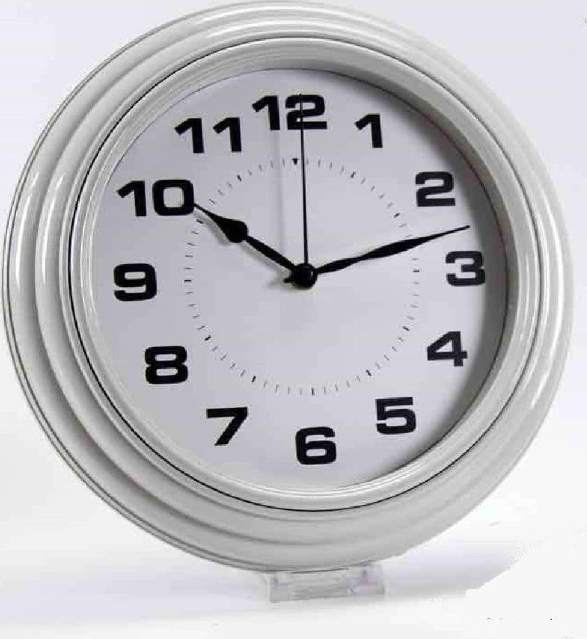 OROLOGIO SILENZIOSO PARETE STILE ANTICATO TONDO 30X5CM PLASTICA COLORI ASS 667688 - 2
