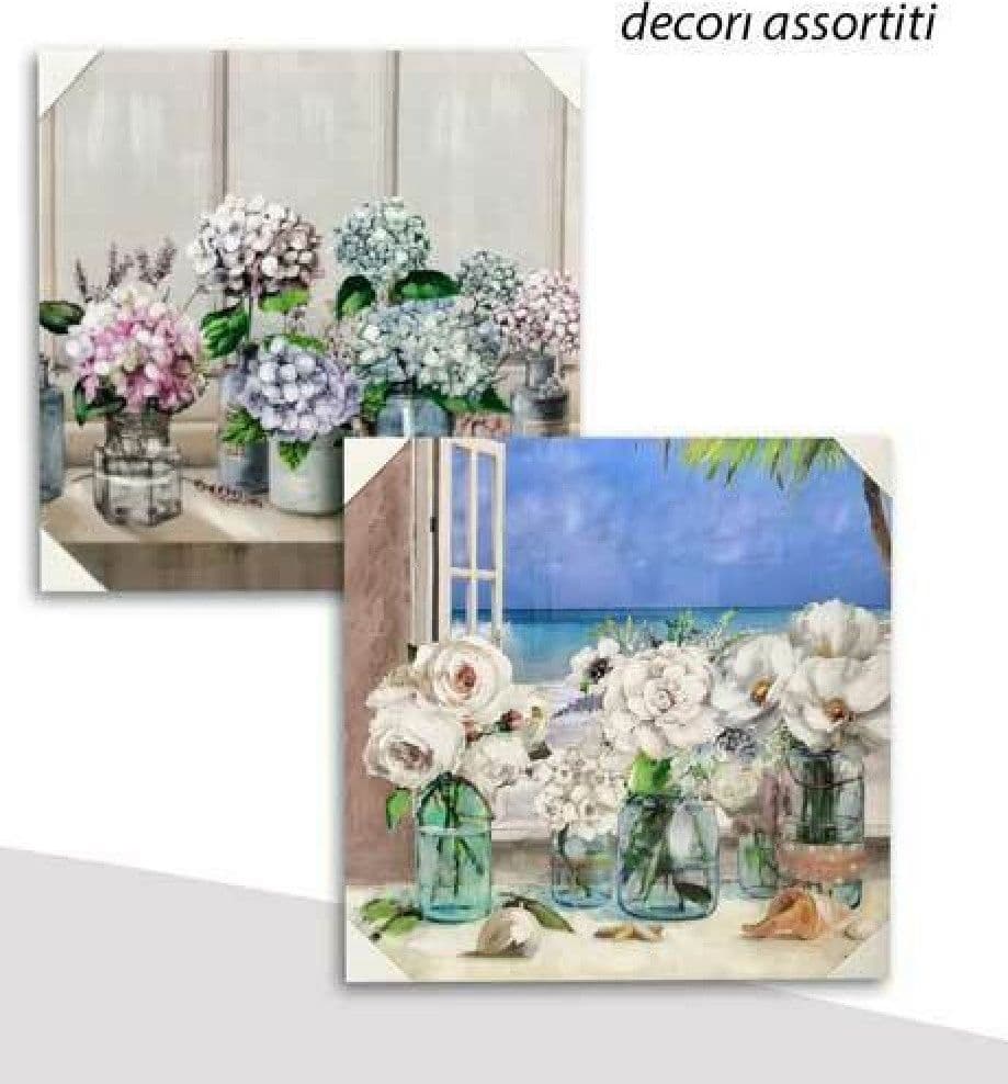 QUADRO QUADRETTO DECORATIVO 45X45X1,8CM TELA SU LEGNO DELUXE DECORI ASS. 806872 - 3