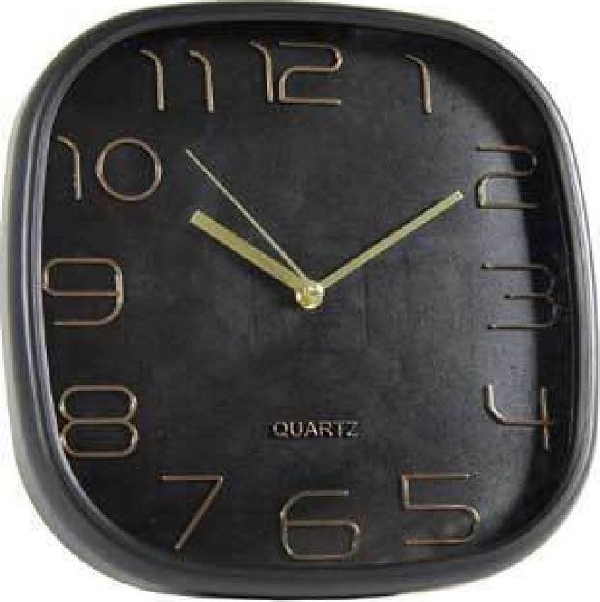 OROLOGIO DA PARETE QUADRATO SILENZIOSO 30X4CM IN PLASTICA VARI COLORI ASS 768194 - 3