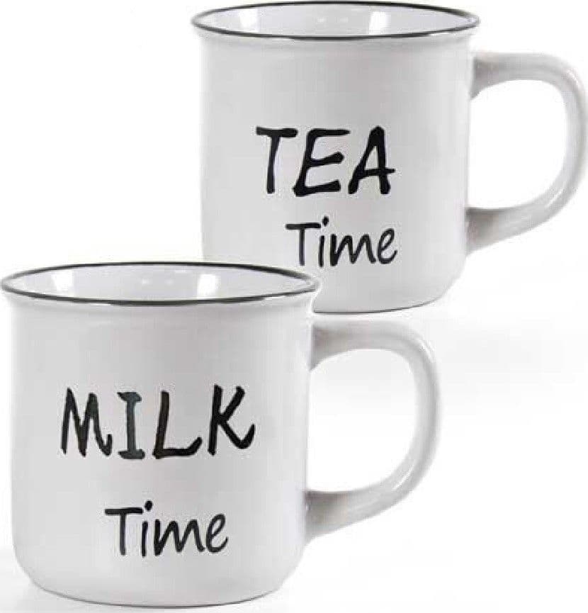 TAZZA CAFFE' COLAZIONE CUCINA DECORATA 3 DECORI ASSORTITI 480ML 9,9X7,5CM 783999 - 3