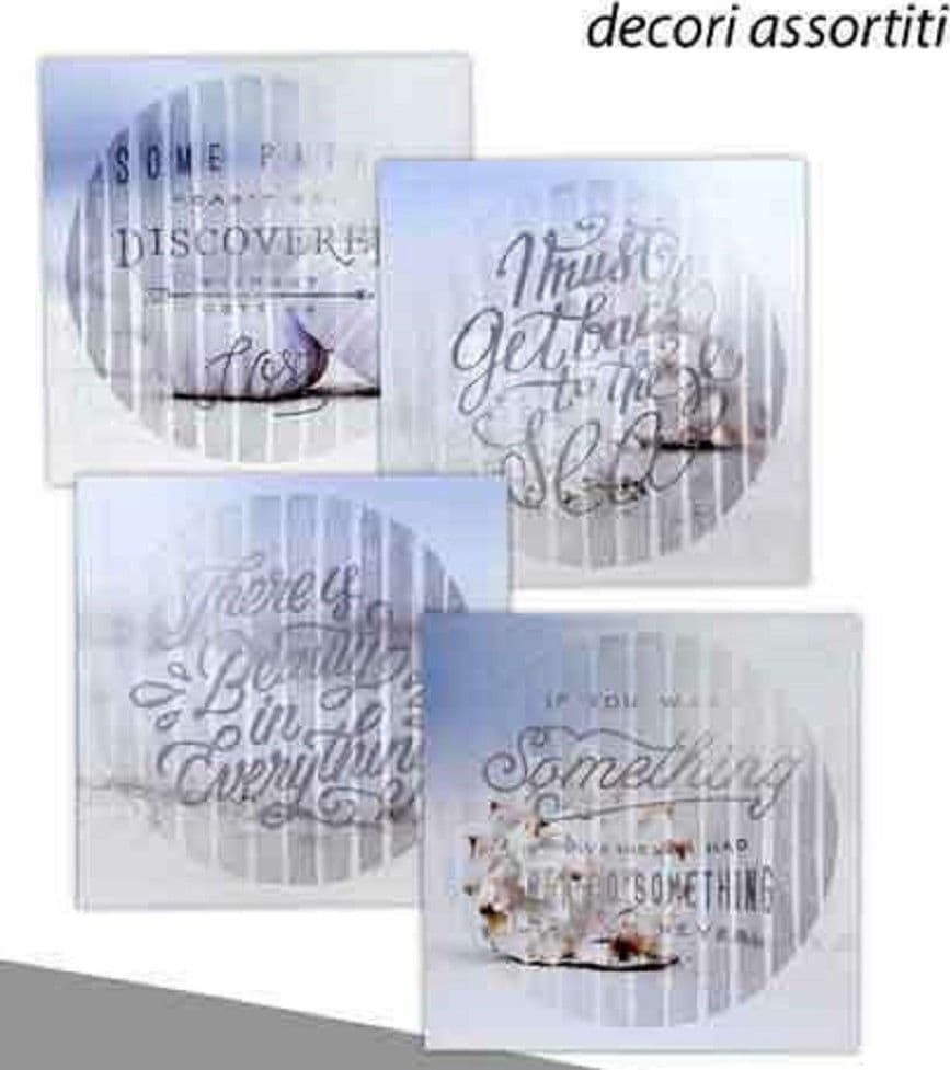 QUADRO QUADRETTO DECORATIVO 45X45X1,5CM TELA SU LEGNO DELUXE DECORI ASS. 743757 - 2