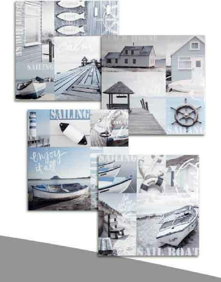 QUADRO QUADRETTO DECORATIVO 45X45X1,5CM TELA SU LEGNO DELUXE DECORI ASS. 709661 - 2