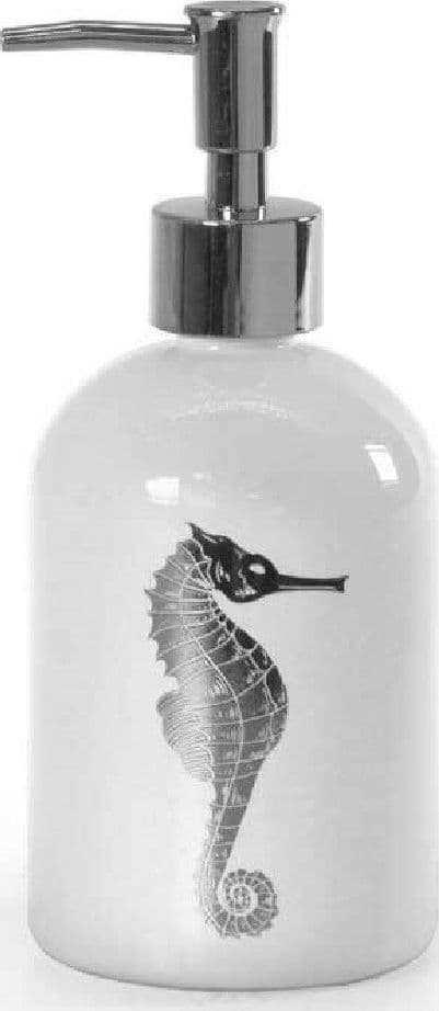 PORTASAPONE LIQUIDO DOSATORE SILVER 450 ML 8X18CM VETRO DECORI ASSORTITI 775666 - 4