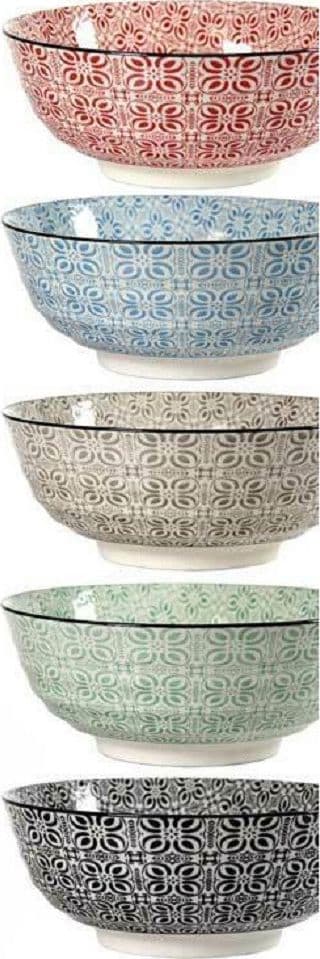CIOTOLA TONDA MARRAKECH MULTIUSO 23X23X8,5 CM CERAMICA DECORATA 6 COLORI 771583 - 3