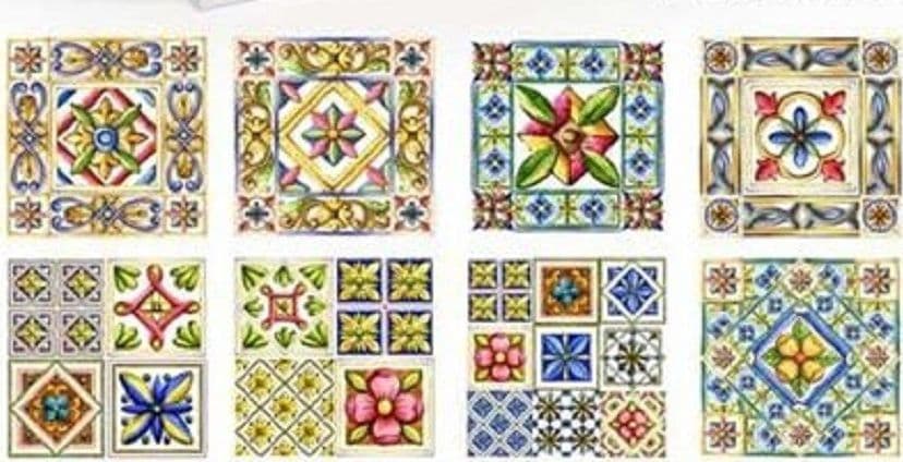 PIASTRELLA ORNAMENTALE CERAMICA 11X11 CM TERRA E SOLE 9 DECORI ASSORTITI 825637 - 3