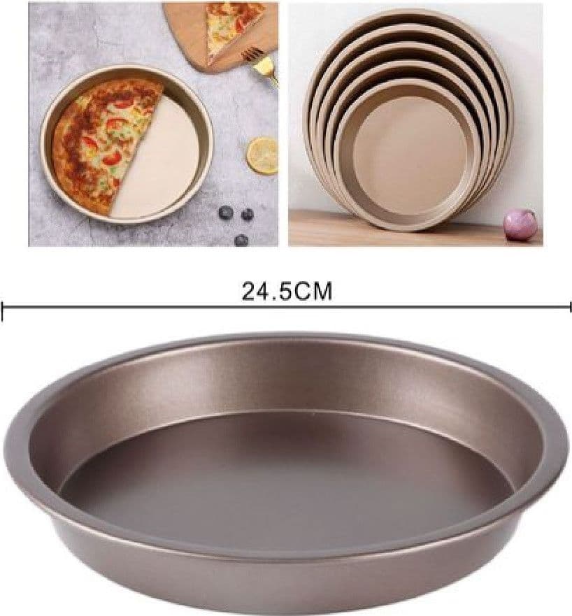 TEGLIA DA FORNO PER TORTE DOLCI CROSTATE STAMPO IN ACCIAIO TORTIERA 24.5CM 98674 - 2