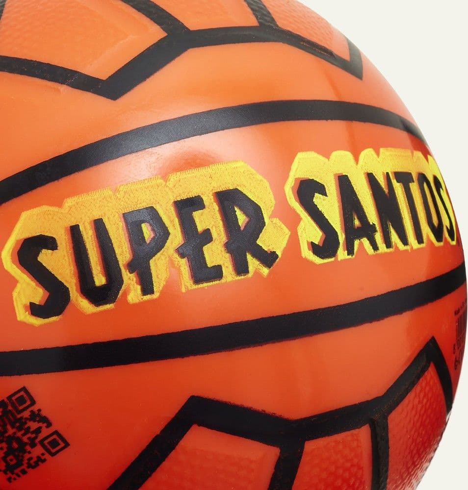 SUPER SANTOS PALLONE INFANZIA CALCIO PALLAVOLO BAMBINI GIOCO PALLA ARANCIONE - 2