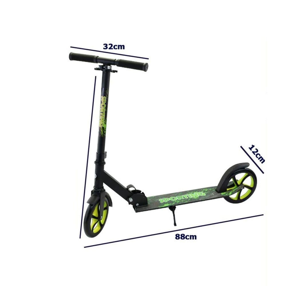 MONOPATTINO 2 RUOTE ALTEZZA REGOLABILE VELOCE LEGGERO VERSATILE ADULTI RAGAZZI - 7