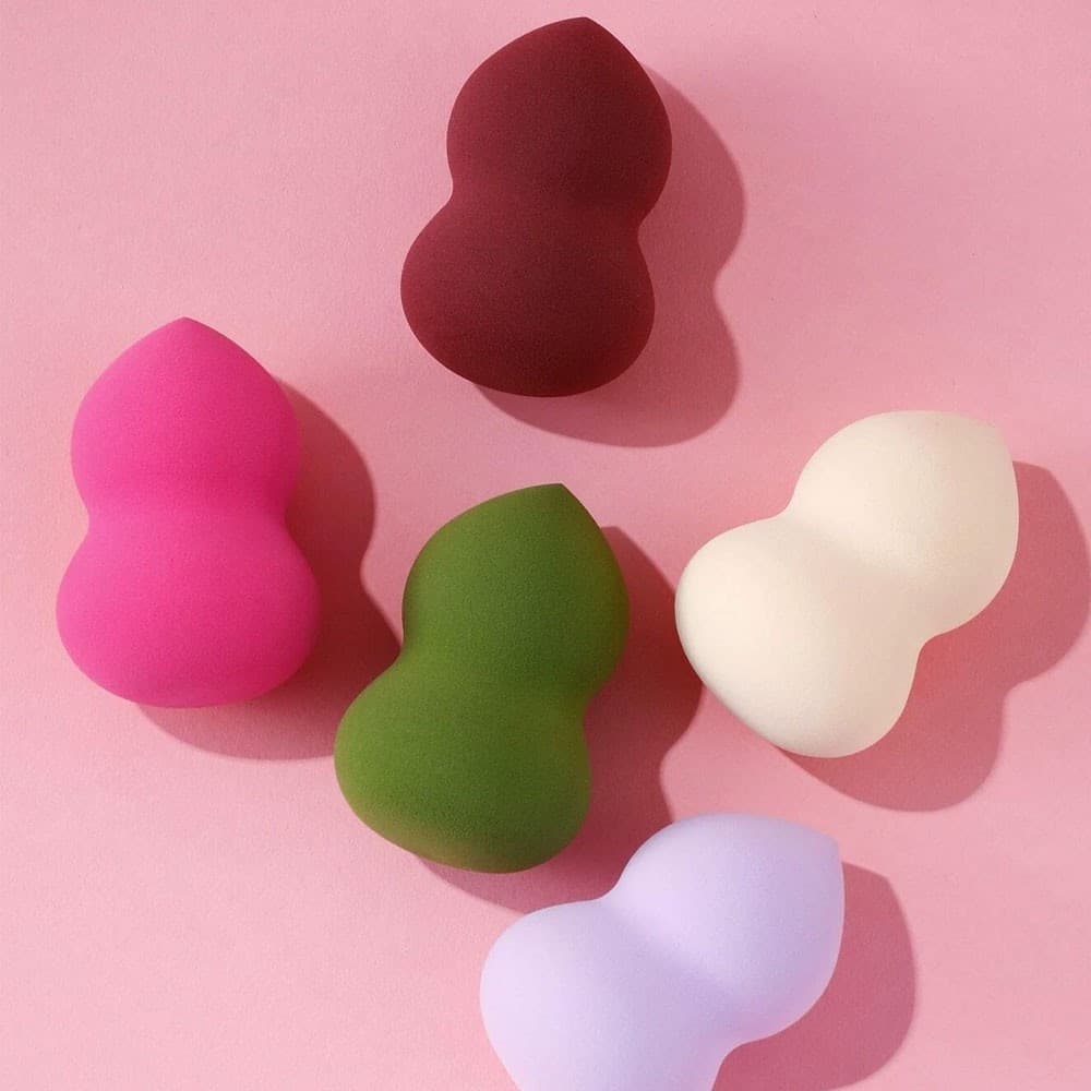 2 PZ SPUGNE FONDOTINTA CORRETTORE SFUMATURE MAKE UP SPUGNETTE CONTURING BEAUTY - 3