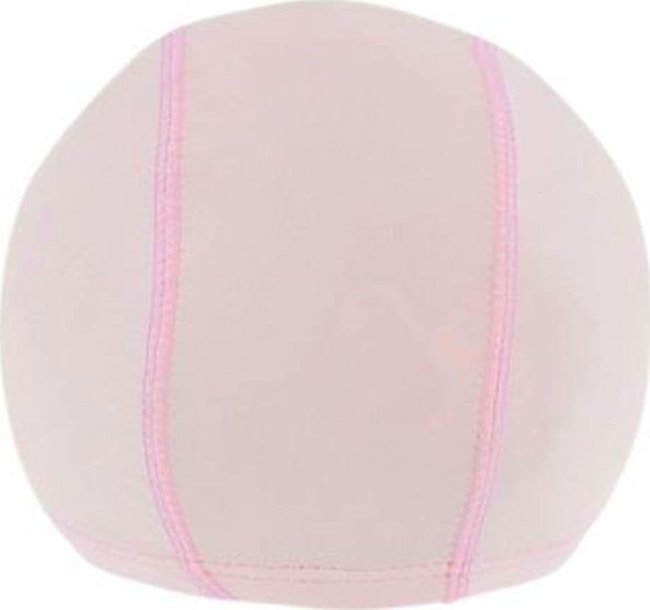 3 PZ CUFFIA PISCINA MARE NUOTO PRESSATA MONOCOLORE ROSA CON FASCIA ELASTICA 2 CM - 3