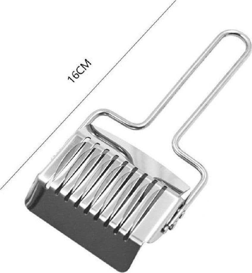 TAGLIAPASTA TAGLIERINA MULTIUSO IN ACCIAIO INOX RULLO UTENSILE CUCINA 16CM 50458 - 2